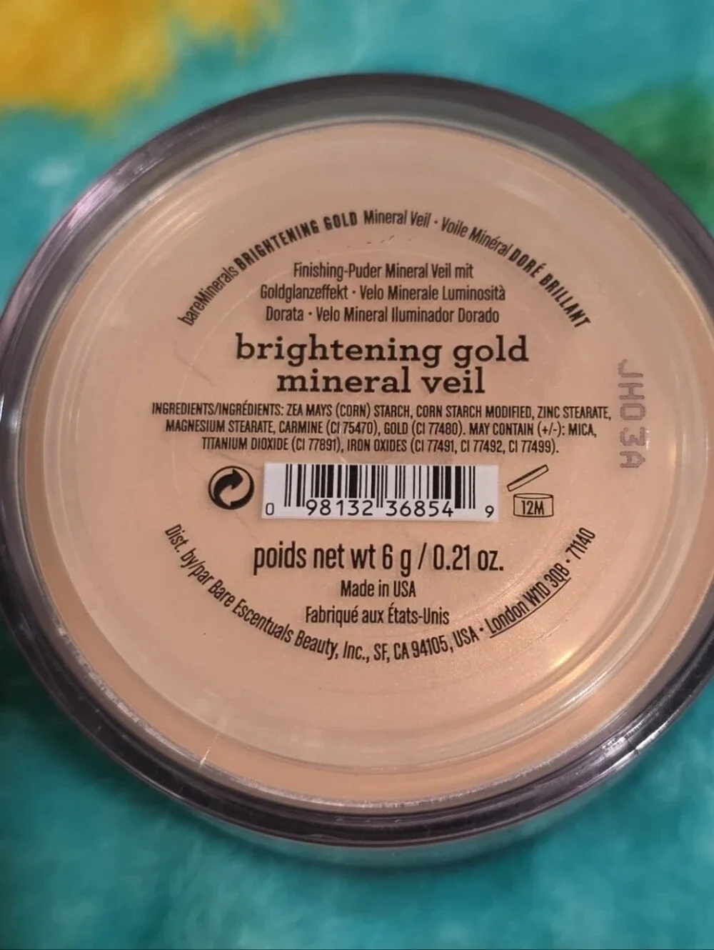 bareMinerals new gold sealed